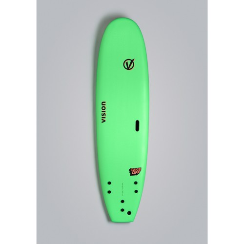 Vision TakeOff 7'6" Mini-Mal Surfboard - Lime