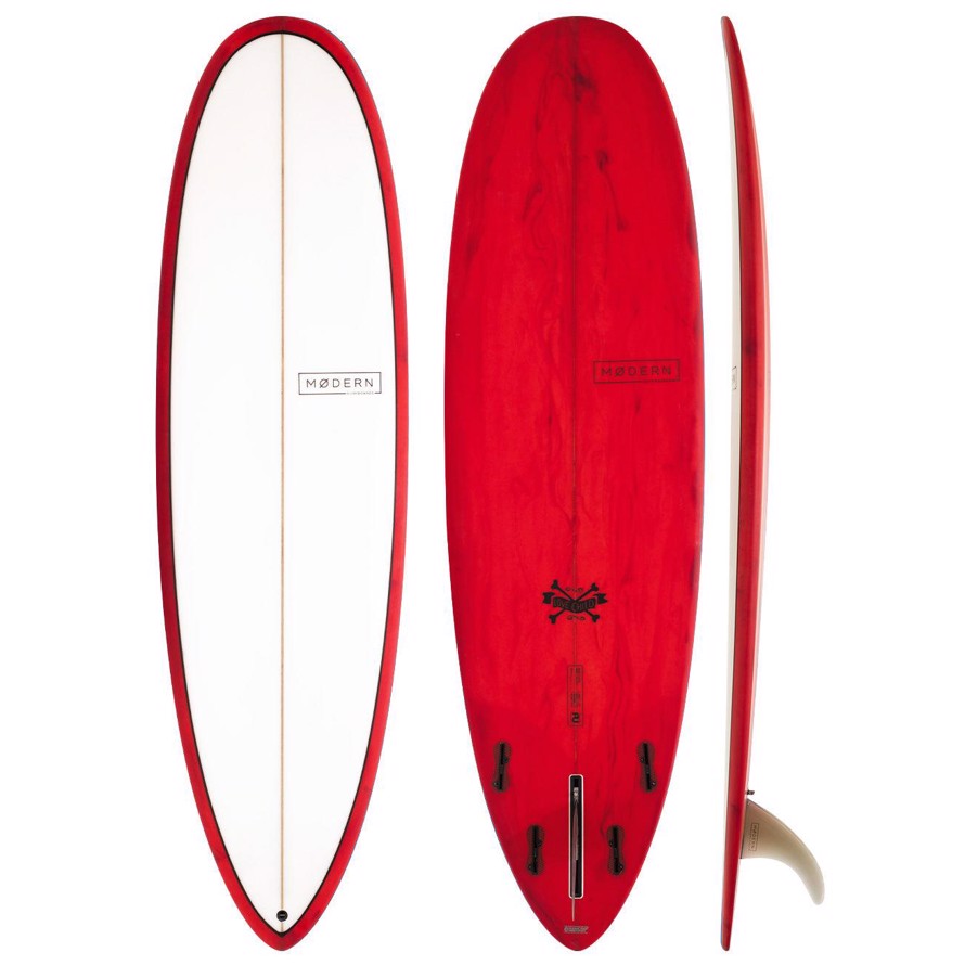 Modern Surfboard Love Child PU 7\'0" - Red 